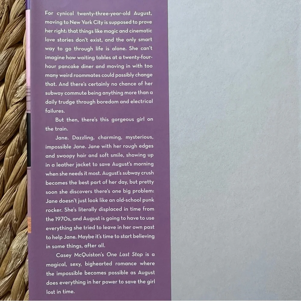 One Last Stop Book by Casey McQuiston - Picture 2 of 3